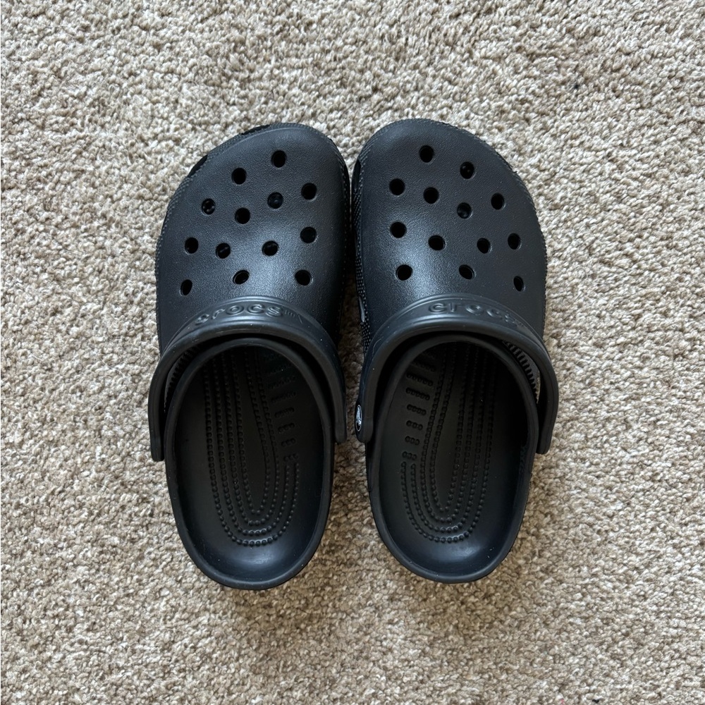 Kids Black Crocs Clogs
